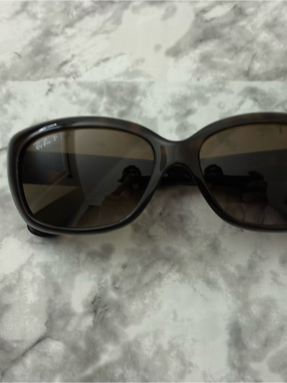 Ray-Ban RB4101 Jackie Ohh Polarized Brown Tortoise Shell Sunglasses 58-17-135